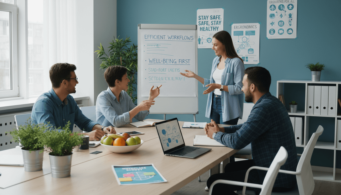 Atelier TPE avec rituel de planification quotidienne et affichage sécurité
